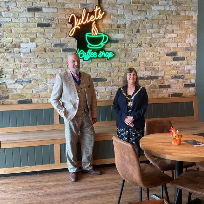 Grand Opening of Juliet's Coffee Shop